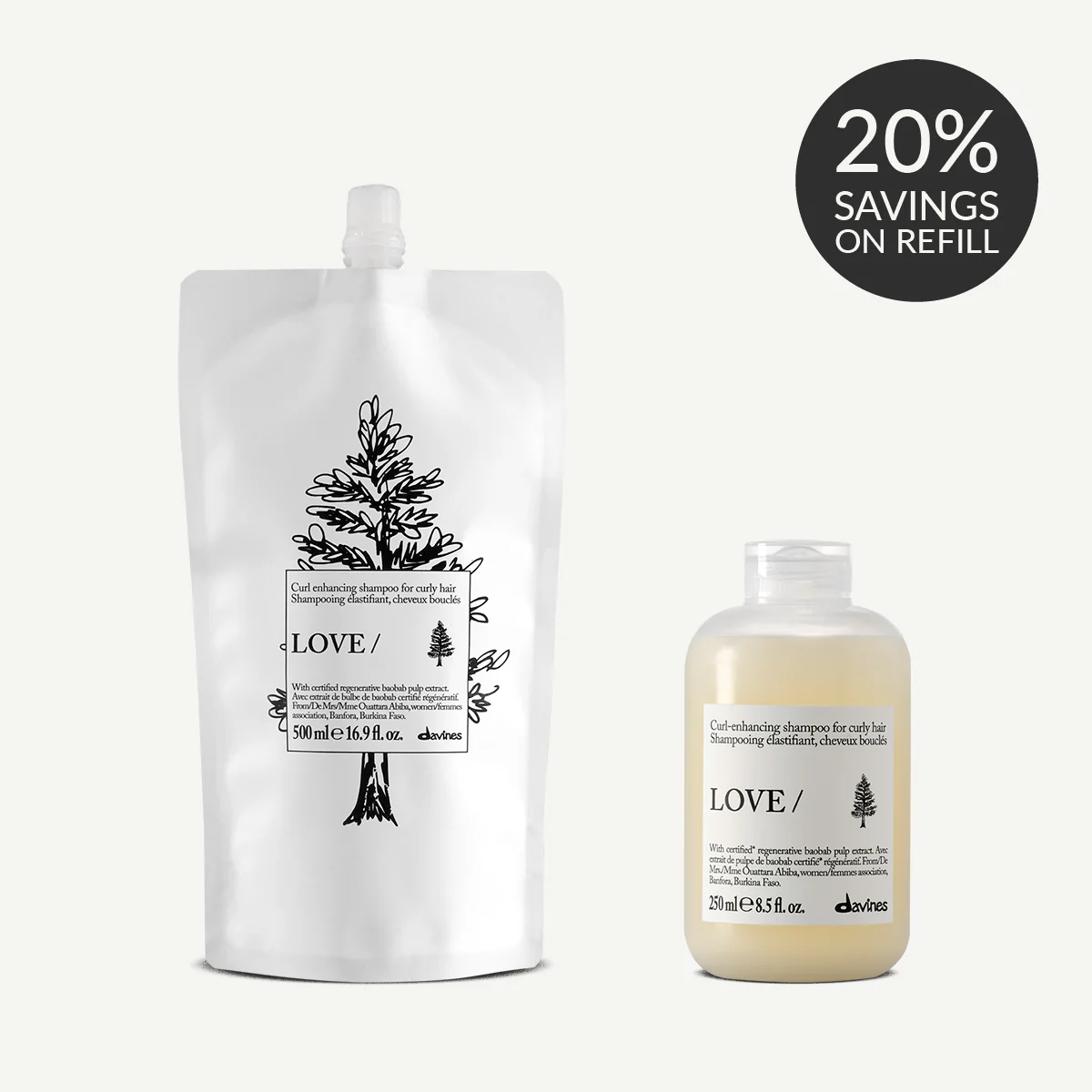 LOVE Curl Shampoo Refill Duo