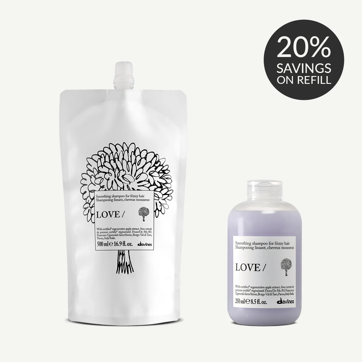 LOVE SMOOTHING Shampoo Refill Duo